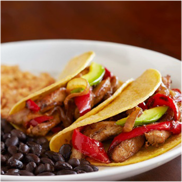 Lime Guajillo Chicken Fajita Tacos | Thursday