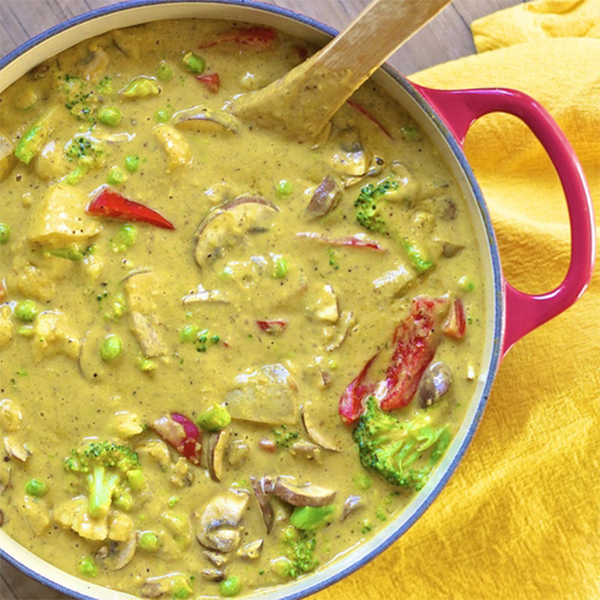 Mix Veg Korma (Veg) | with Rice and Naan